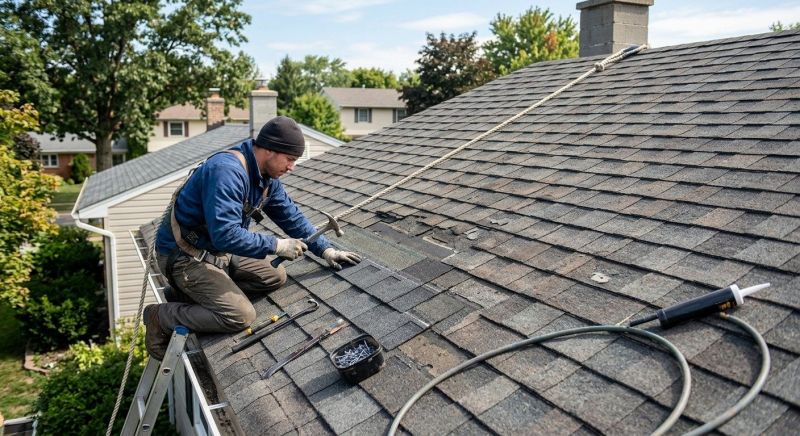 Storm Damage Roof Repair In Groton