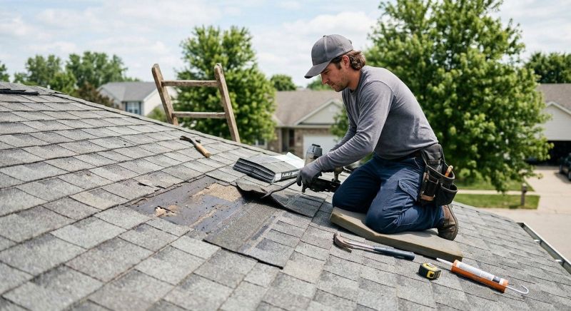 Storm Damage Roof Repair In Groton